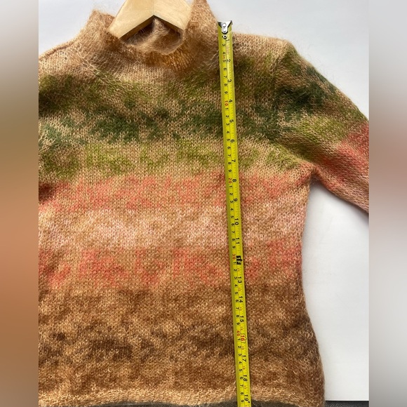 Vintage Talbots Mohair Blend Striped Mock Neck Sweater – Small - Picture 5 of 7